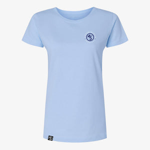 45th Parallel Women's Tagline Tee in Clear Sky