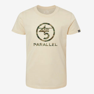 45th Parallel Youth Camo Tee in Cream