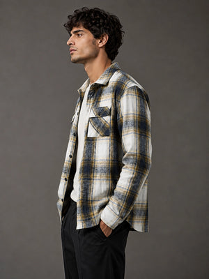 45th Parallel Men’s Plaid Button-Down Overshirt