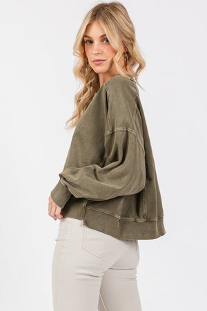 French Terry Oversize Sweat Shirt