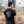 45th Parallel Tagline Tee in Vintage Black back view