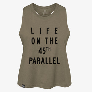 45TH RACERBACK CROPPED TANK - 45th Parallel