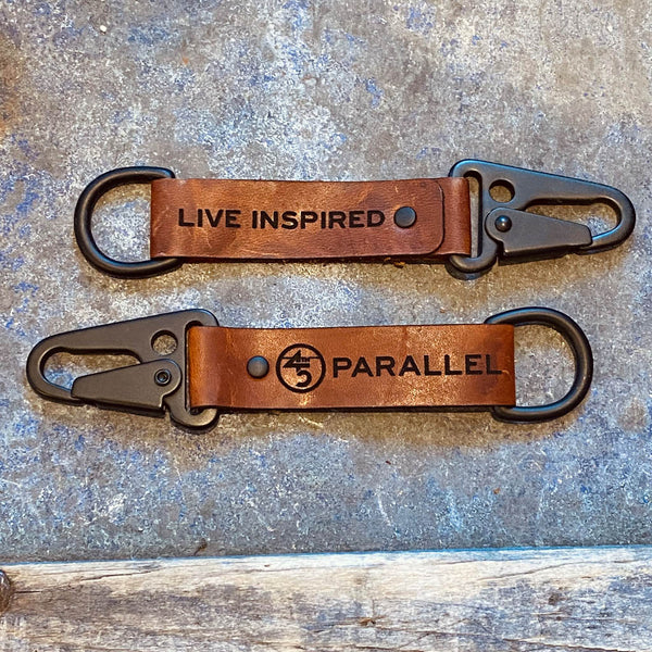Tactical Leather Keychain - Live Inspired